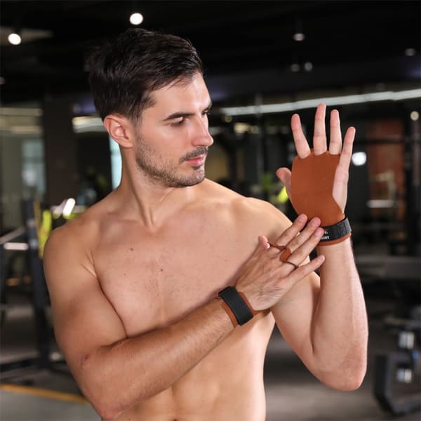 1 par Fitness Grip Kuddar Sport Tyngdlyftning Palm Guard Hand Protector