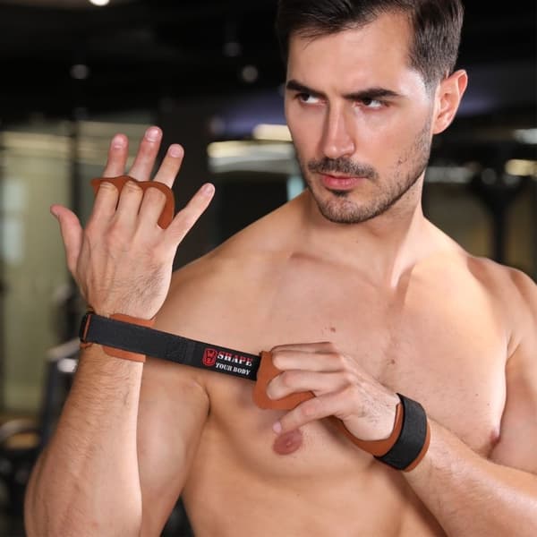 1 par Fitness Grip Kuddar Sport Tyngdlyftning Palm Guard Hand Protector