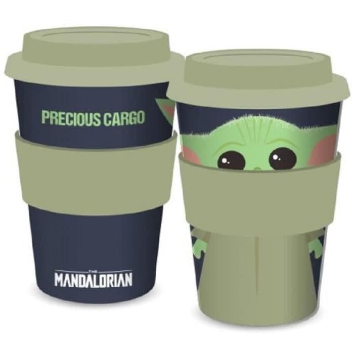 Baby Yoda Child Star Wars -matkamuki - mandalorialainen - 400ml - vihreä ja musta