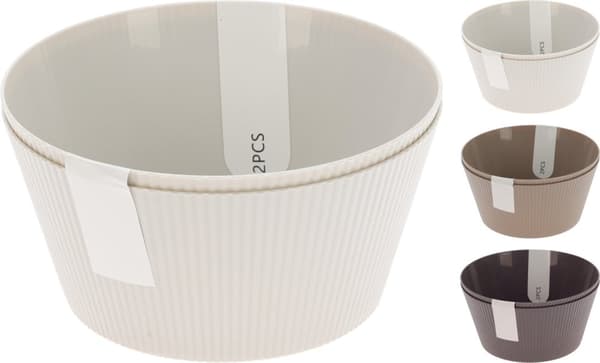 Skål Grå 2-pack Melamin
