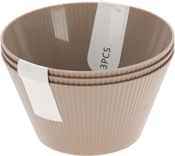 Skål Grå 3-pack Melamin