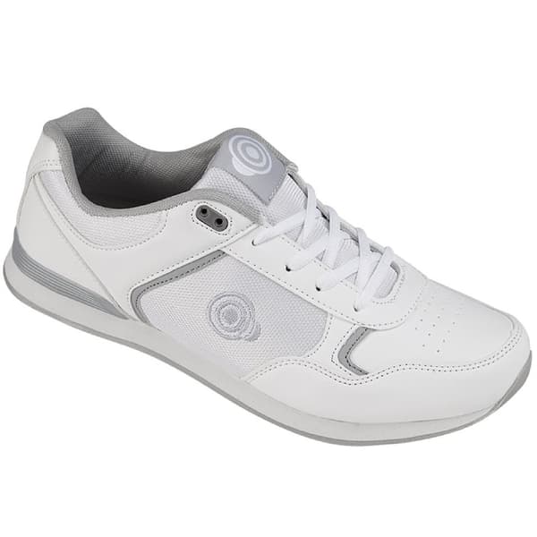 Dek Mens Geometric Bowling Trainers White 12 UK