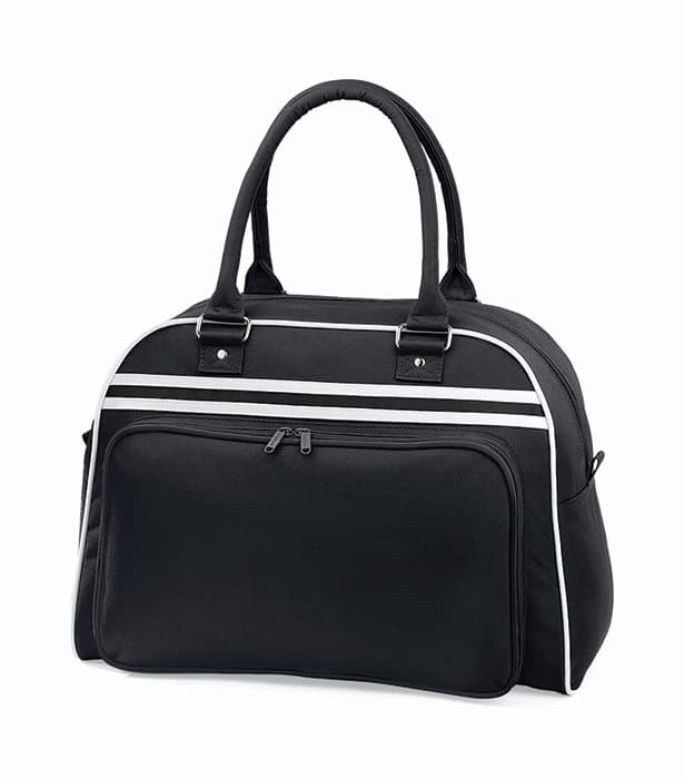 Retro Bowling Bag - svart/vit