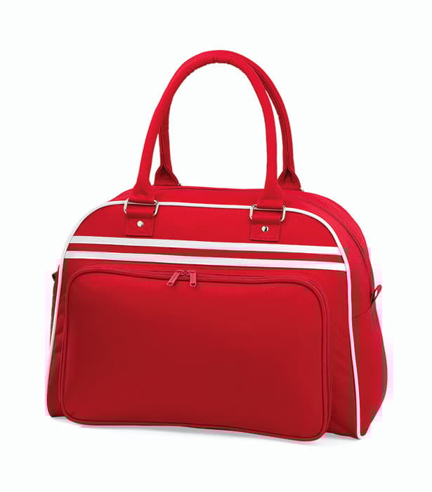 Retro Bowling Bag - röd/vit
