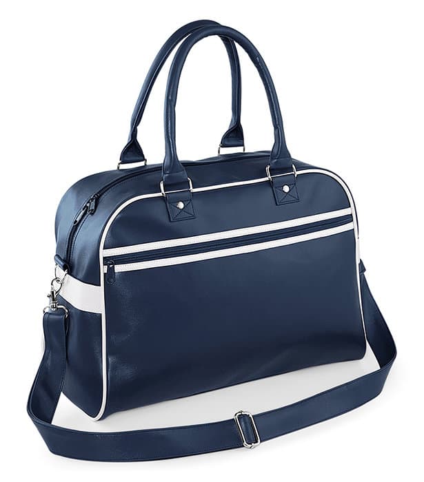 Original Retro Bowling Bag - blå/vit