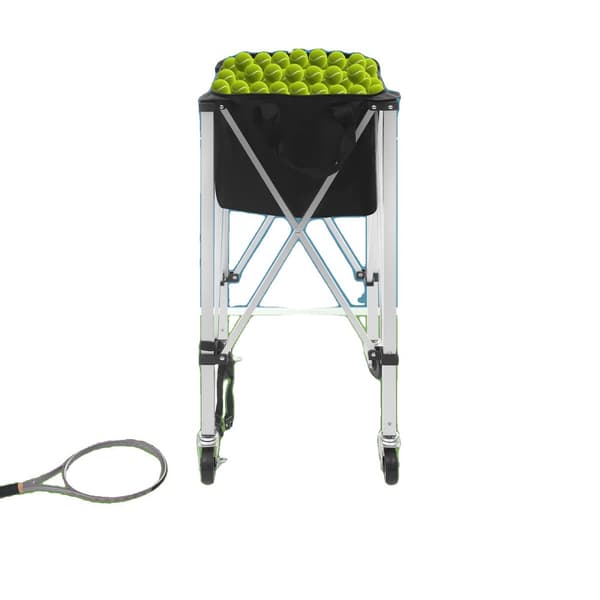 Bærbar Tennisboldbærer, 150-170 Boldkapacitet, 4 Hjul