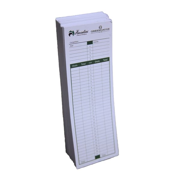 Henselite Bowls scorekort (pakke med 100) White/Green One Size