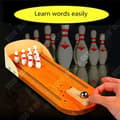 Miniatyrbild 2 av 4: TD® mini träbowling med banspel barn 7 år vuxna reseutbildning billig tjej pojke familjer sportpaket interagera