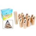 Miniatyrbild 1 av 2: Kubb - MGM - Barn - 12 delar i trä - Förvaringsväska - Utomhus