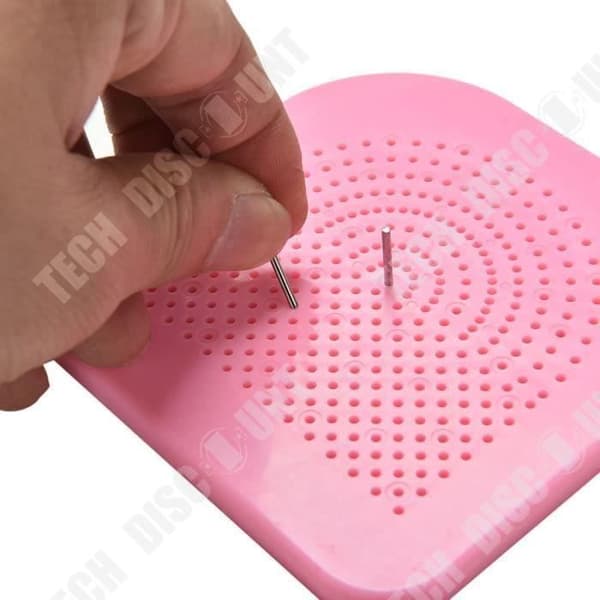 TD® Omslagspappersrulle - Quiller's Grid Guide - Omslagsverktyg - Omslagspappersspole 20 nålar Rosa