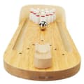 Miniatyrbild 3 av 4: TD® Mini bowlingspel i trä/träkäglor Skrivbordsleksaksspel /10 bowlingnålar+en boll/inomhusspel/komplett skicklighetssats