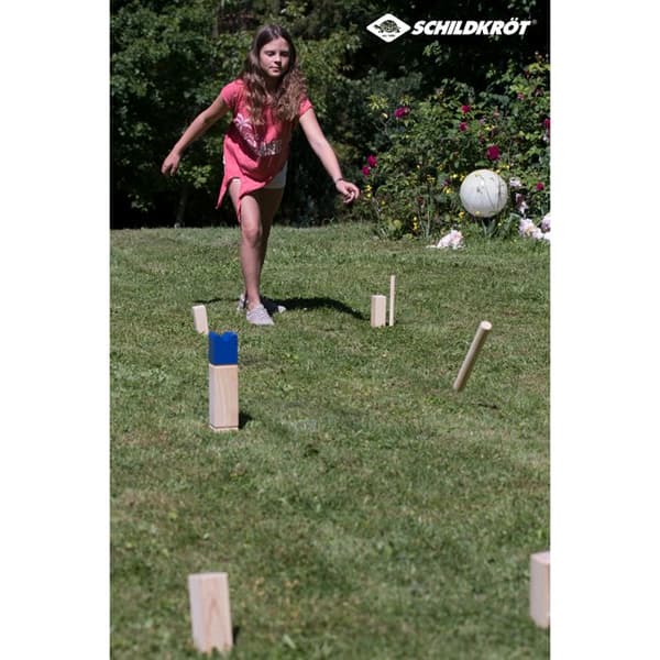 FSC Kubb utomhusspel i trä - SCHILDKROT - För barn från 4 år - Elfenbensfärgad - Blandat - Vit
