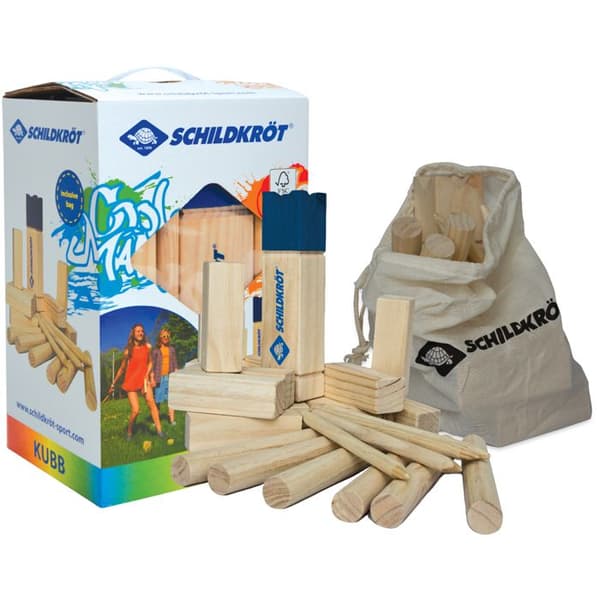 FSC Kubb utomhusspel i trä - SCHILDKROT - För barn från 4 år - Elfenbensfärgad - Blandat - Vit
