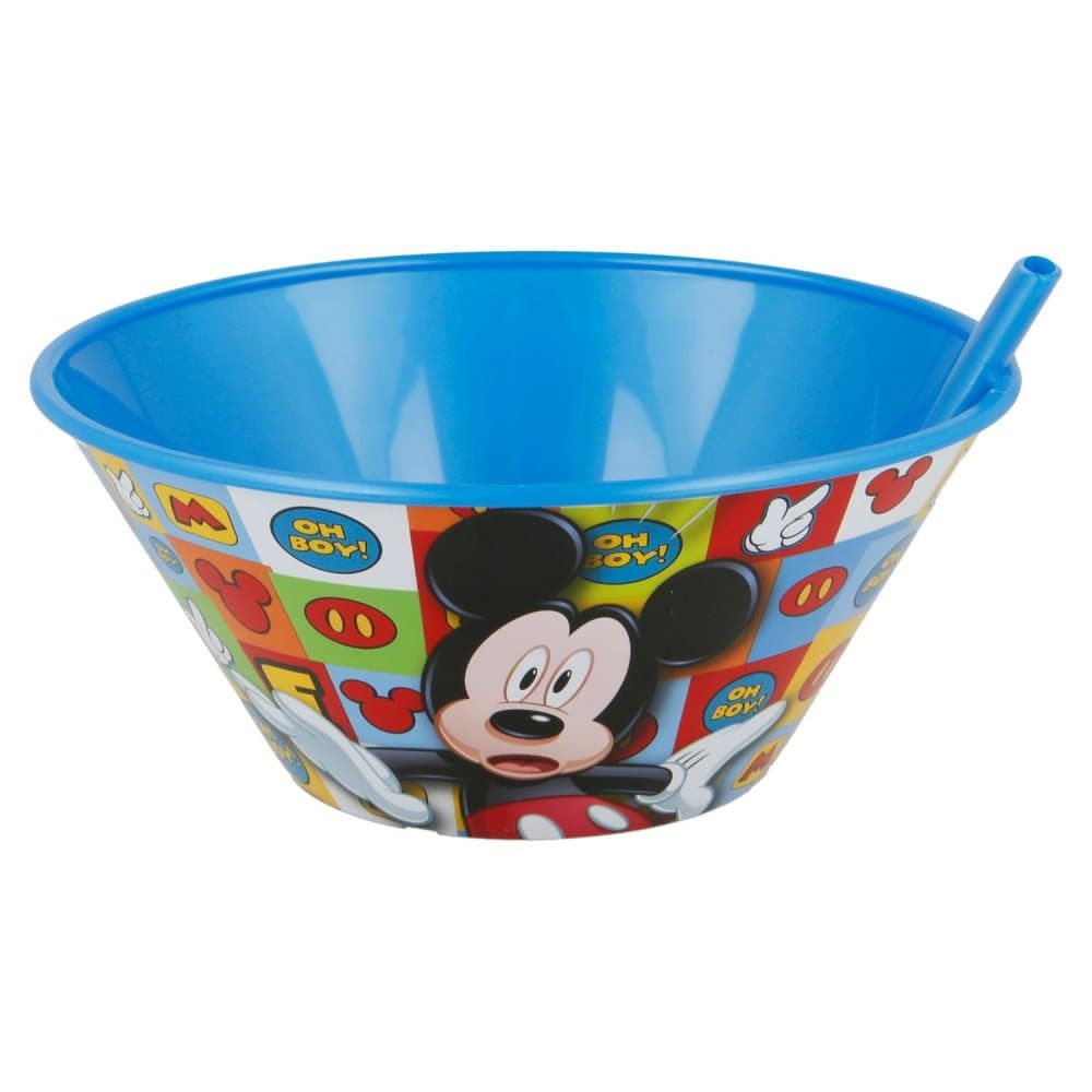Skål med sugrör Musse