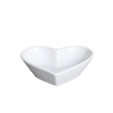 Porcelænsskål - hjerteformet 12-pack