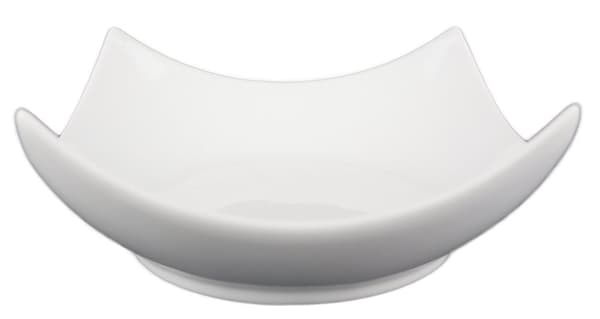 Porslins Skål Kvadrat Böjda Kanter - 8 pack