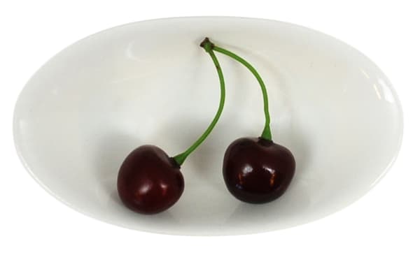 Mini Porslins Skål - Oval Djup - 12 pack