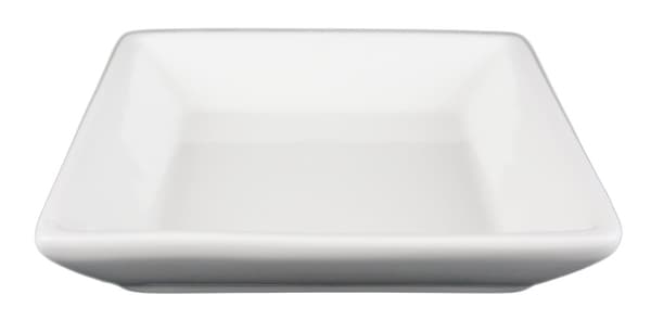 Mini porcelænsskål med skrå kant - 20 stk.