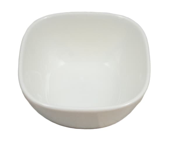 Porslins Skål Kvadrat Rundad Djup - 20 pack