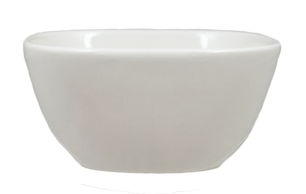 Porslins Skål Kvadrat Rundad Djup - 20 pack