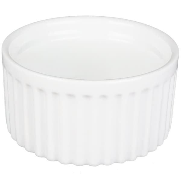 Mini porcelænsskål Sufflé-form - 12-pakning