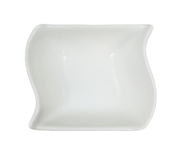 Miniposliinikulho - aaltoileva reuna - 12 pakettia