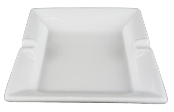 Firkantet porcelænsskål - askebæger - 24 stk.