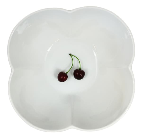Stor porcelænsskål Flower - 3-pak