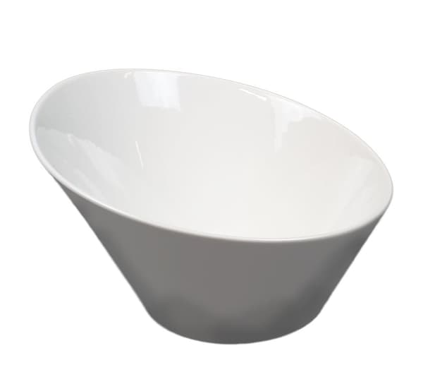 Stor porcelænsskål skrå - 2-pak
