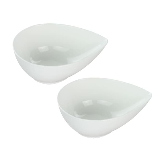 Mini Porcelænsskål Dip - Dråbedybde - 16 pakke