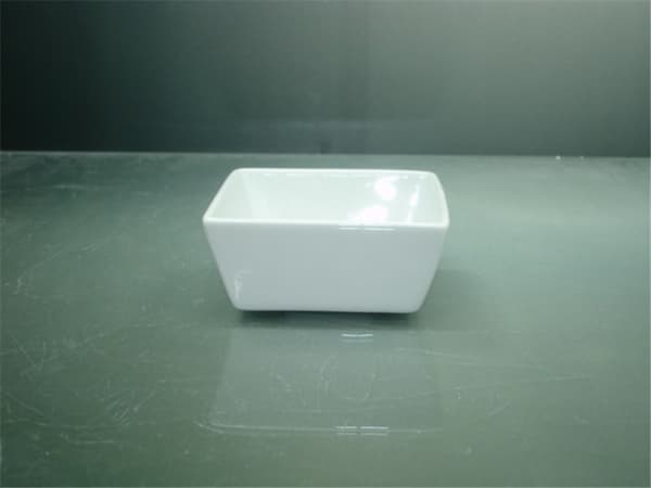 Mini Porcelænsskål Dip Square - Fod - 16 pakke