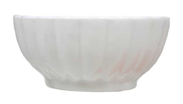 Porcelænsdyppeskål rund med ribber - 20 stk.