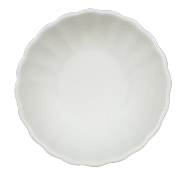 Porcelænsdyppeskål rund med ribber - 20 stk.