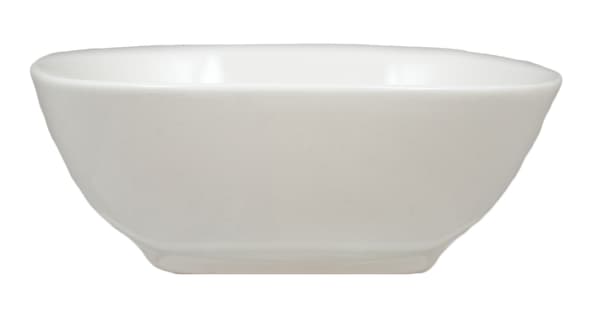 Mini porcelænsskål firkantet afrundet - 12 pakke