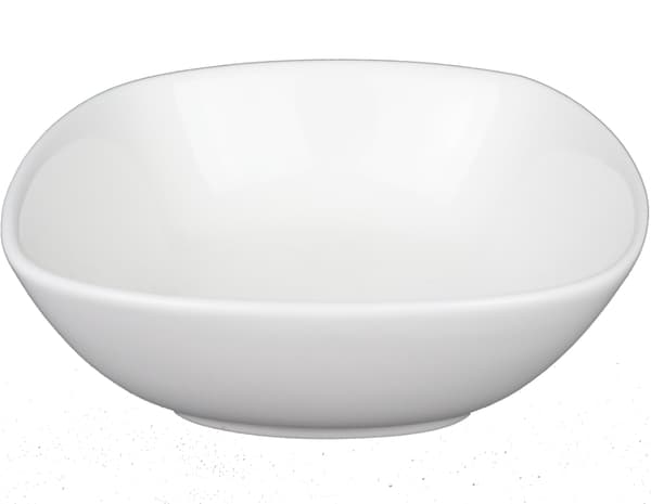 Mini posliinikulho neliön muotoinen pyöreä - 12 kpl pakkaus