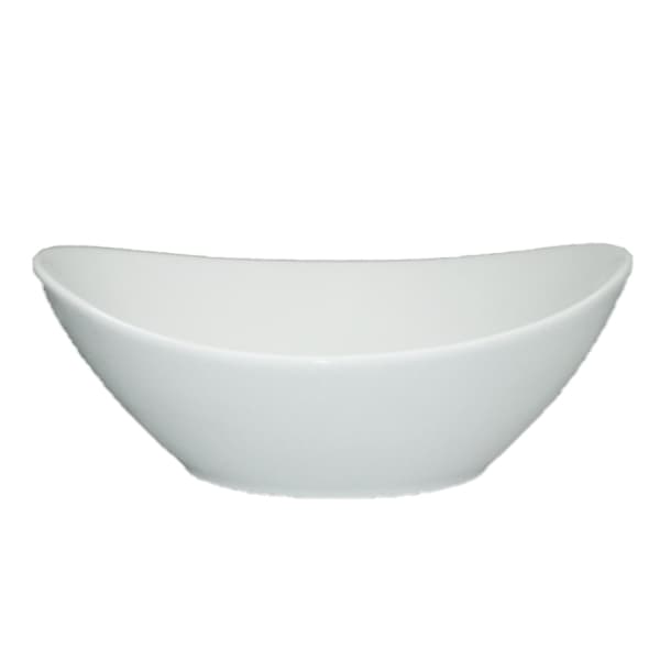 Medium porcelænsskål - oval - 4-pakning