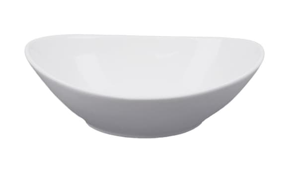 Medium porcelænsskål - oval - 4-pakning