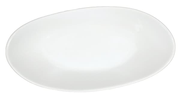 Stor porcelænsskål - oval - 3-pak