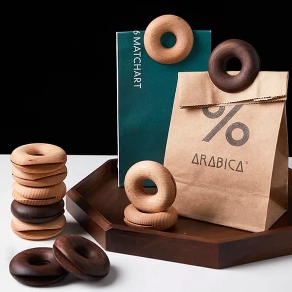 Donut Bag Clips 2 stk. I mørk valnød