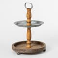 Miniatyrbillede 1 af 2: Serverings fad i to etager