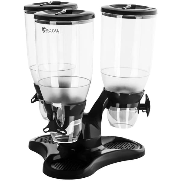 Royal Catering Müslidispenser - 3 behållare - 9 l