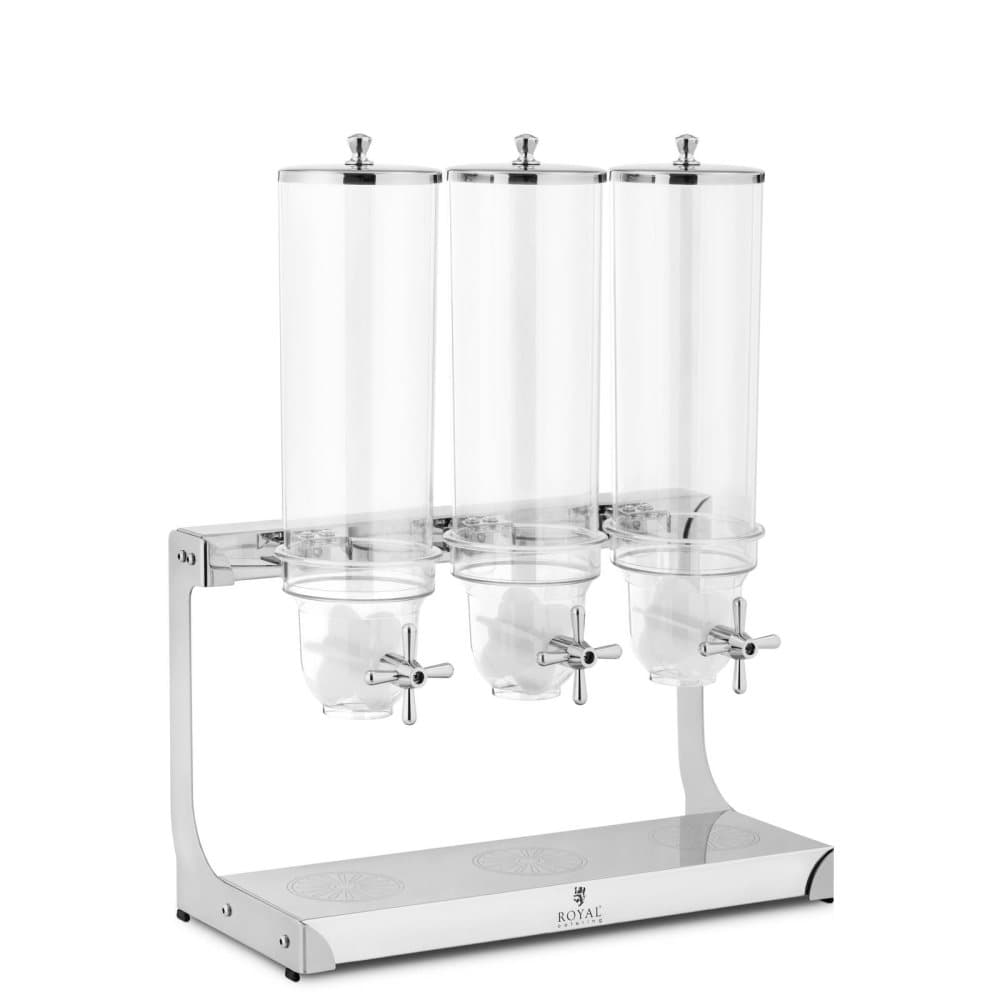 Royal Catering Müslidispenser - 3 x 3,5 l - plast - Royal Catering