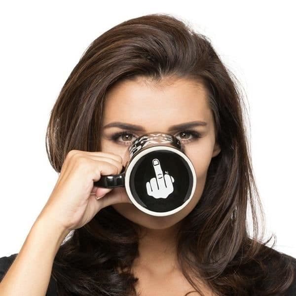 Ha en Nive Day Mug - Fuck Rolig original rolig mugg * Kapacitet: 330 ml * Mått: 9,3 x 11,6 x 10,1 cm Funktioner:
