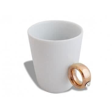 Mugg - Ingen namn - Termokänslig - Handtag i ringform - Keramik - 25cL