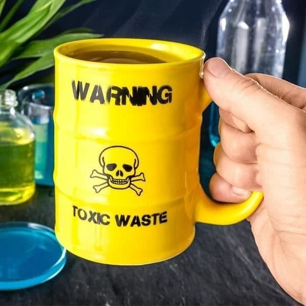 Mugg Barrel Toxic Waste Original skallemugg