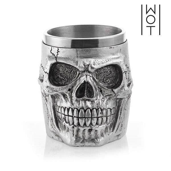 3D Skull Rostfri Stålmugg - Unik Skull Skull Mugg *Ej diskmaskin och mikrovågssäker*
