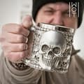 Miniatyrbild 1 av 4: 3D Skull Rostfri Stålmugg - Unik Skull Skull Mugg *Ej diskmaskin och mikrovågssäker*