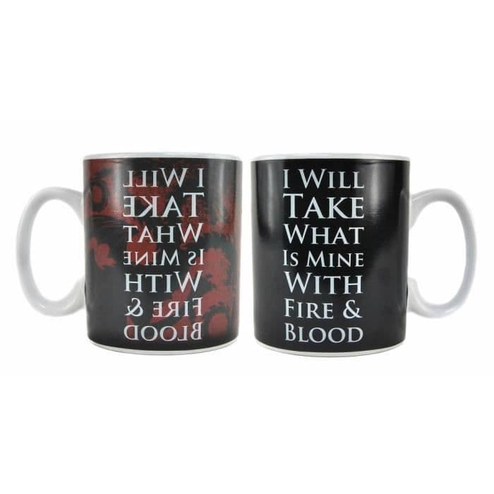 Game of Thrones T Daenerys termisk effektmugg