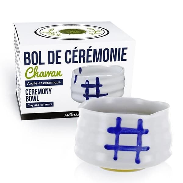 Japanskt ceremoniellt skål Chawan - Vit
