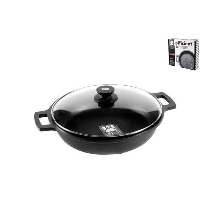 PINTI Stekpanna 2 Handtag med lock CM20 Effektivt Köksredskap Kök